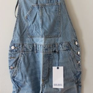 ZARA Denim Overalls Small/Medium